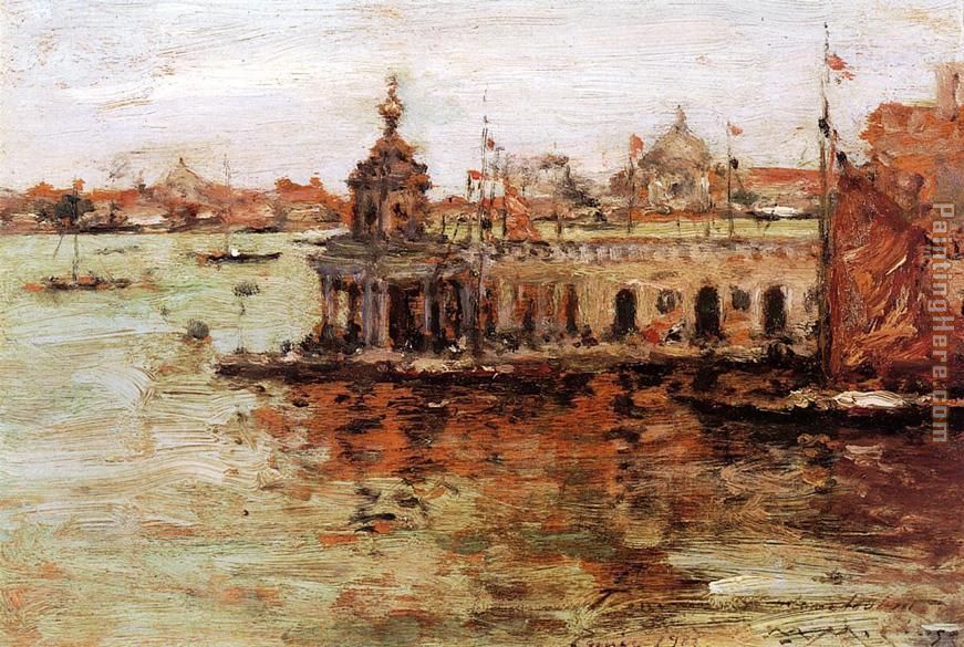Venice View of the Navy Arsenal painting - William Merritt Chase Venice View of the Navy Arsenal art painting